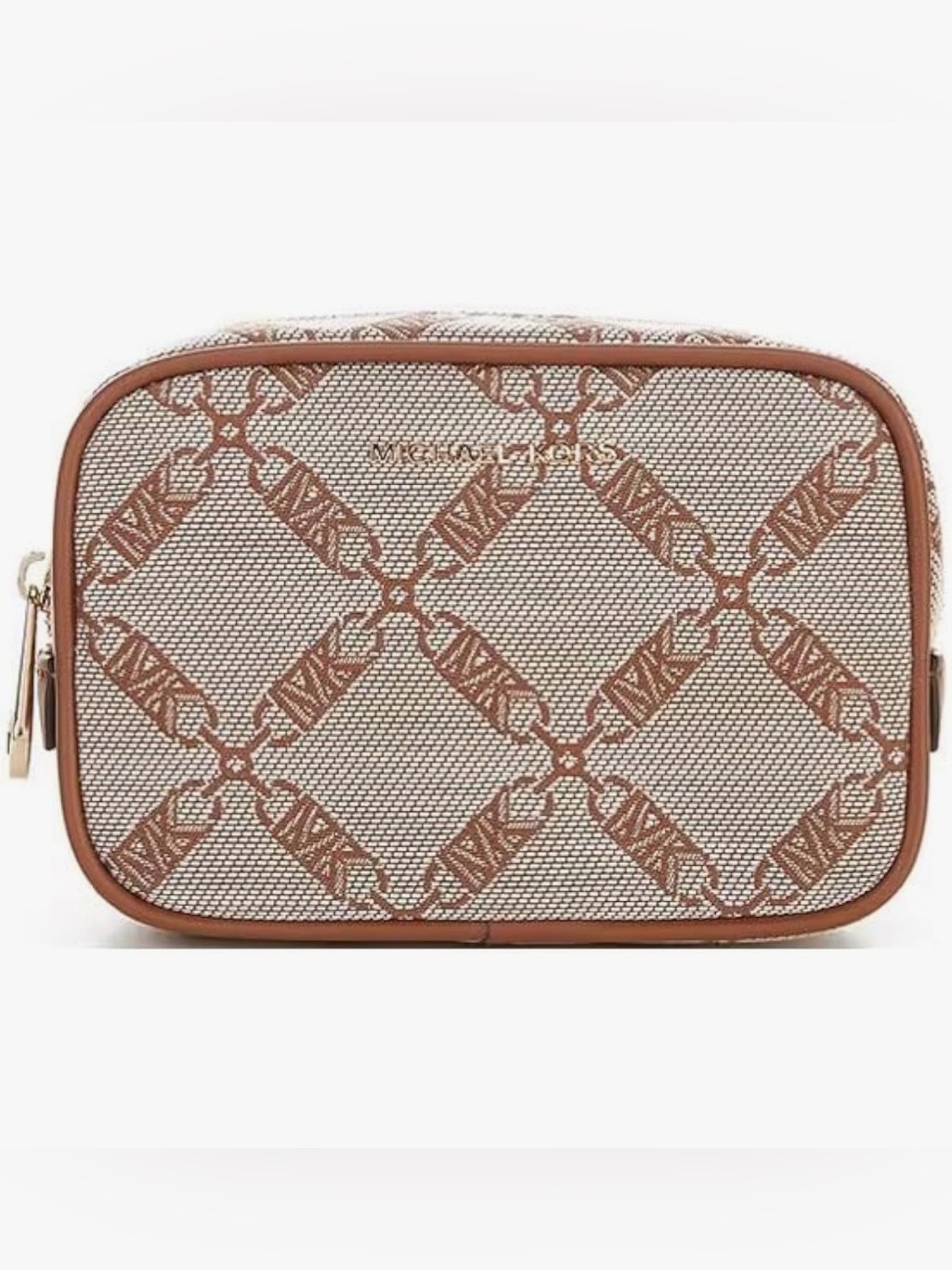 Michael Kors Signature Mk Logo Jacquard Belt Bag In S/M